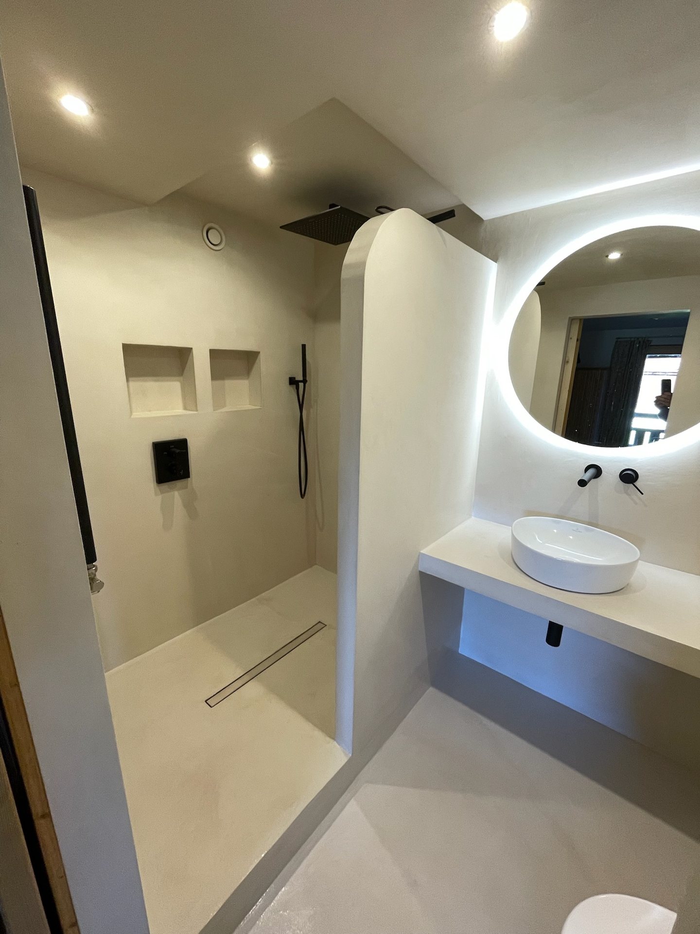 Réalisation Bio-Rénovation : salle d’eau sous pente